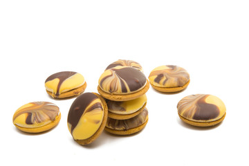 biscuits with lemon souffle isolated