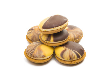 biscuits with lemon souffle isolated