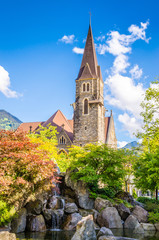Fototapeta na wymiar Beautiful landscape of Interlaken, Switzerland