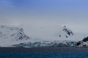 Glacier meets the Sea in Antarctica