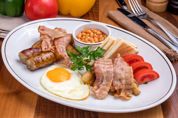 English Breakfast on a plate
