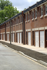 Terraced housing property development nearing completion