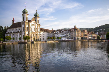 Fototapeta premium Kościół Jezuitów, Lucerna, Szwajcaria