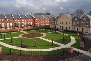 A modern style terrace town house property development