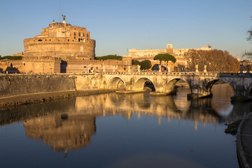 Sant' Angelo Bridge and Sant' Angelo Castel, Rome