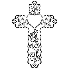 Easter cross with a pattern