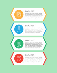 Infographic Items and Text Vector Illustration