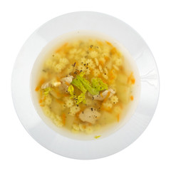 Homemade Noodle Soup with Chicken