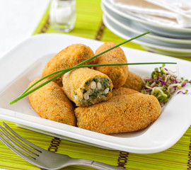 Spinach croquettes