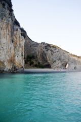 Stunning cove called "Arco Naturale," Palinuro, Italy (vertical)