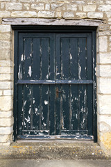 Old weathered house door