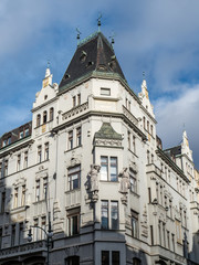 Obraz premium Prague architecture from the turn of the 19th and 20th centuries