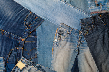 Background of jeans trousers