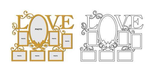 Collage of photo frames