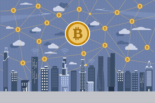 Modern City and Bitcoin Network