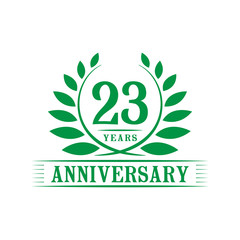 23 years anniversary logo template. 