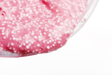  Handmade mucus close up. Toys for children. Soft mucus