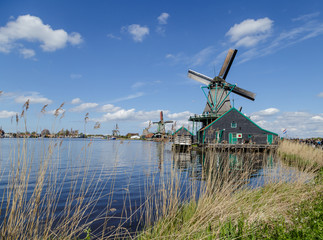 Dutch windmill, Amsterdam countryside, Netherlands - 191789687