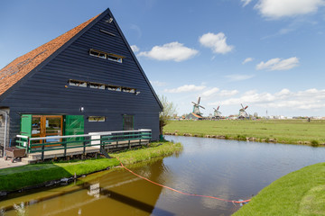 Dutch windmill, Amsterdam countryside, Netherlands - 191789689