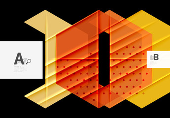 Color triangles background design