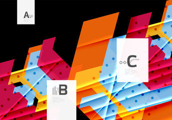 Color triangles background design