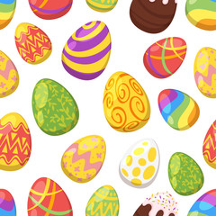 Easter colorful festive eggs 