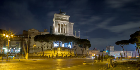 Fototapeta na wymiar February 2018: Vittorio Emanuele II Monument in Rome, Italy.