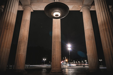 the Brandenburger Gate in Berlin by night © lakkot