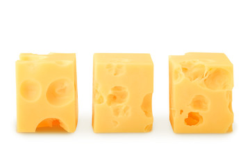 cheese, isolated on white background, clipping path