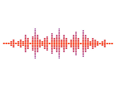 colorful vector design illustration of dynamic sound wave, radio frequency modulation, random sound wave, amplitude wave, vibration,