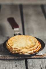 Pancakes - hot, fresh and delicious