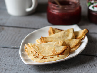 Pancakes - hot, fresh and delicious