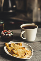 Pancakes - hot, fresh and delicious