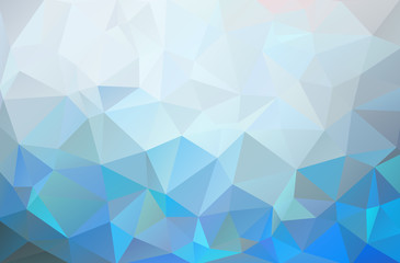 Fototapeta na wymiar Abstract background of triangles. Blue, white, light bright multicolor background