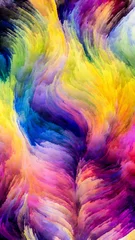 Foto auf Acrylglas Gemixte farben Colorful Paint Background