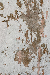 The vertical view of old,white, grey grunge concrete texture or background. Copy space. graphical resource