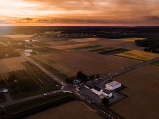Aerial of Sunflare in New Jersey