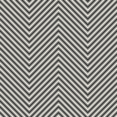 Chevron stripes seamless pattern. Vector zigzag texture. Black and white lines