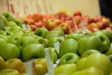 Colorful Apples in a Row
