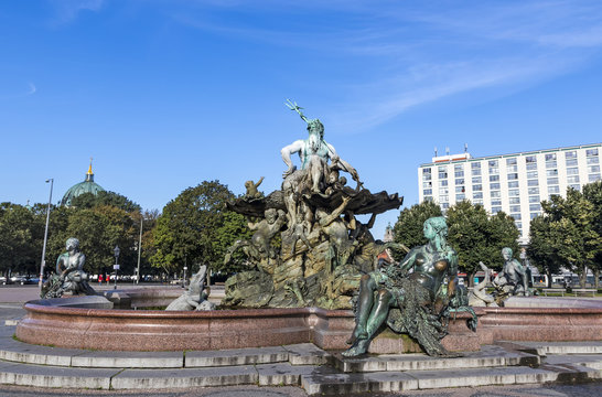 Neptune Fountain in Berlin, Germany