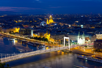 Fototapeta na wymiar Aerial view of Budapest, Hungary