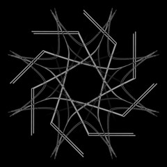 Holiday patterns of stars of snowflakes and flowers for gifts