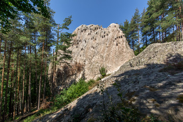Antique Thracian Sanctuary Eagle Rocks near town of Ardino, Kardzhali Region, Bulgaria