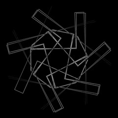 Holiday patterns of stars of snowflakes and flowers for gifts