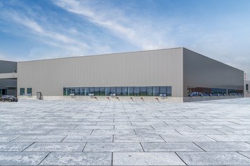 Obraz premium Modern factory buildings and warehouses