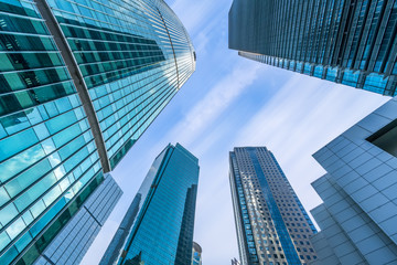 Fototapeta na wymiar Urban building skyscrapers in Shanghai Financial District