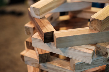 Wooden bricks game