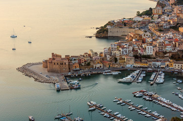 Fototapeta na wymiar Castellammare del Golfo sea bay, Sicily, Italy