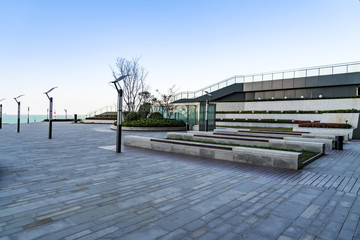 The architectural landscape of the square in the city centre of the city