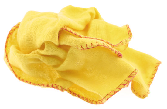essuie-tout jaune,  fond blanc
